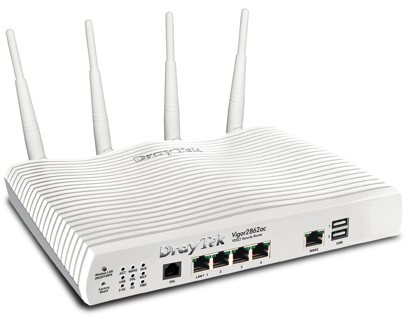 DrayTek wifi-router met vier antennes